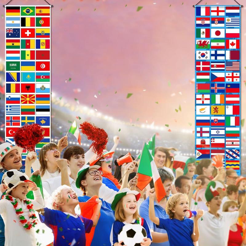 International Flags Style Hanging Banners