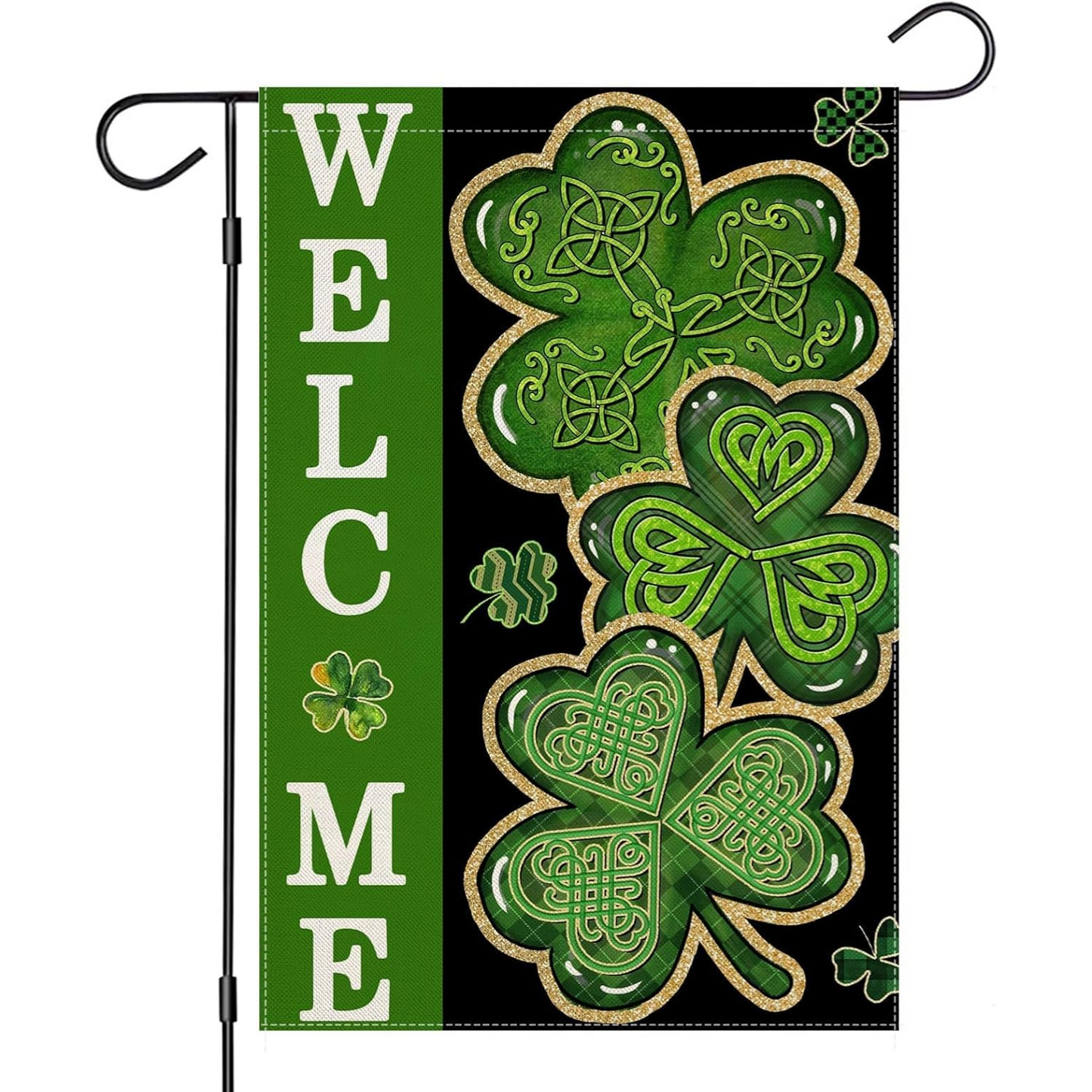 Seasonal Garden Flag With St Patricks Day Theme And Festive Design