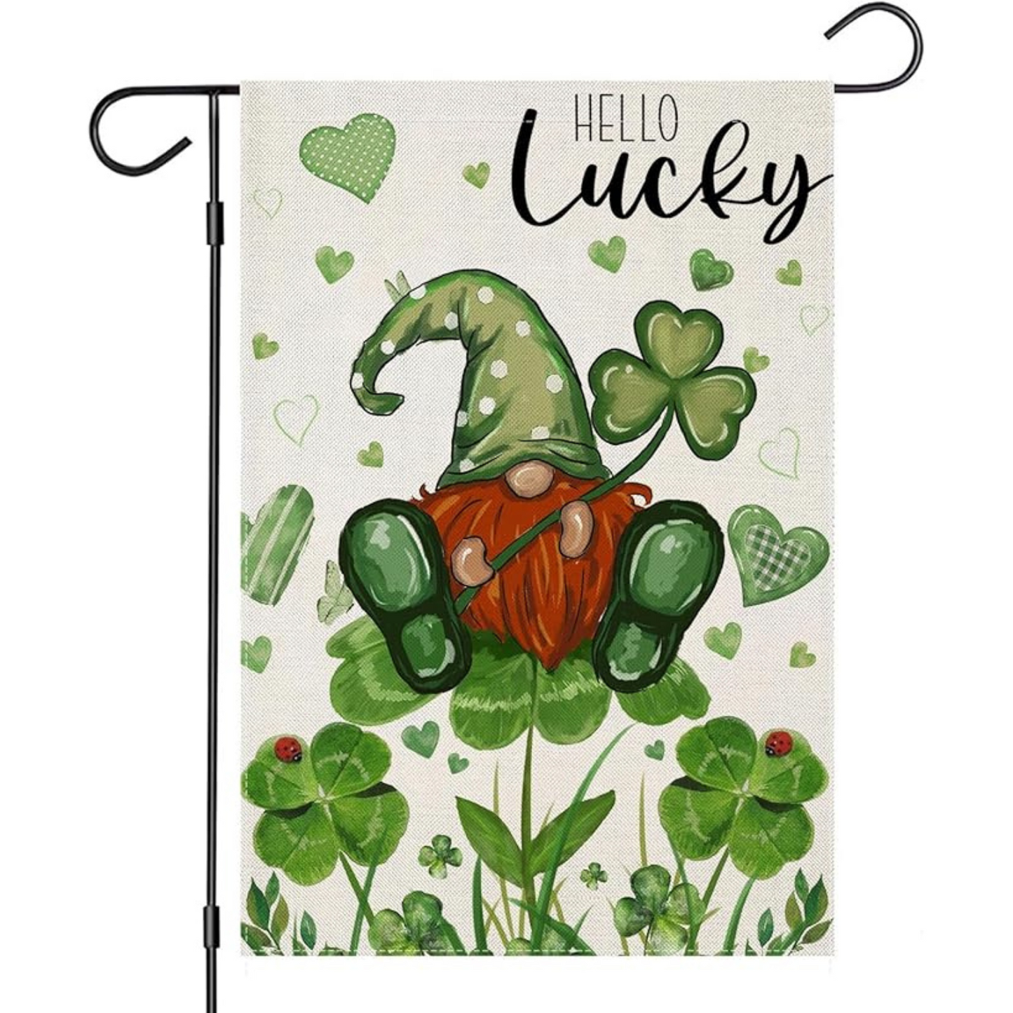 Seasonal Garden Flag With St Patricks Day Theme And Festive Design