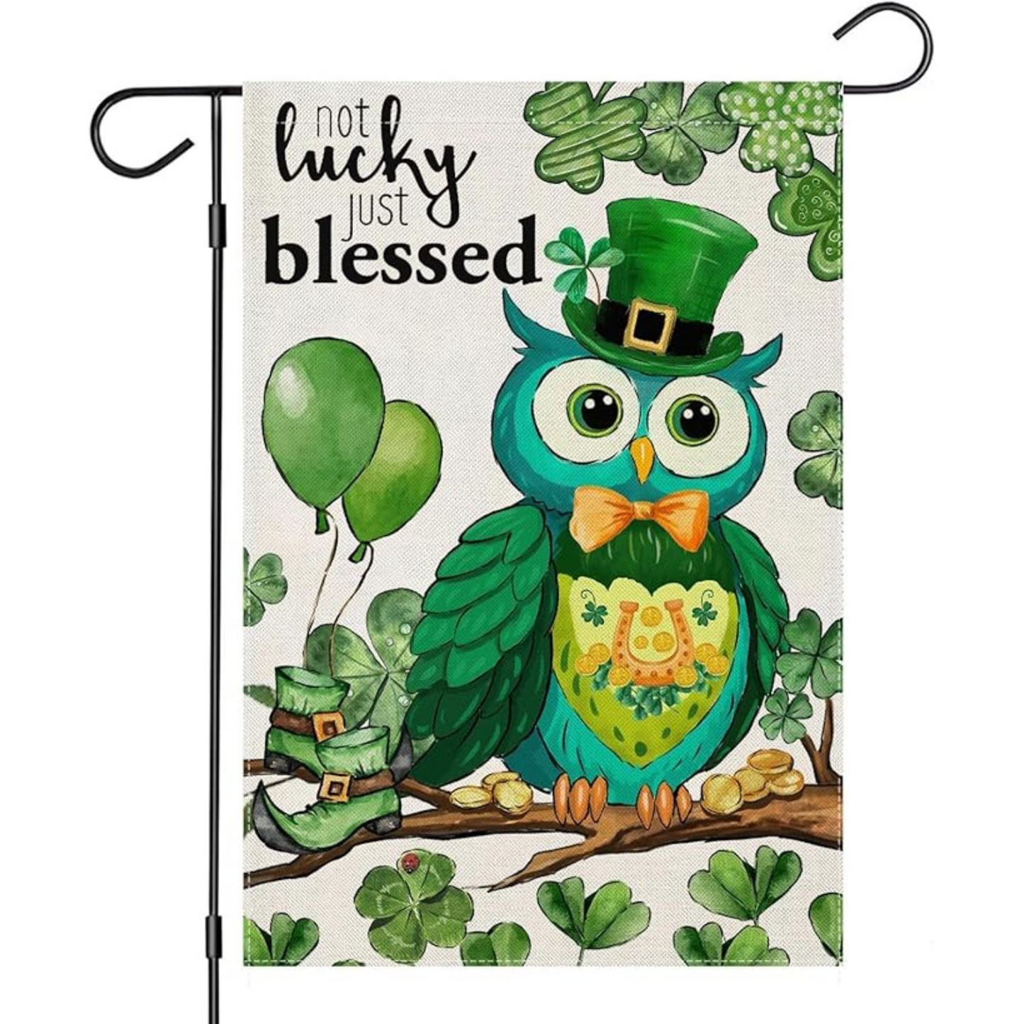 Seasonal Garden Flag With St Patricks Day Theme And Festive Design