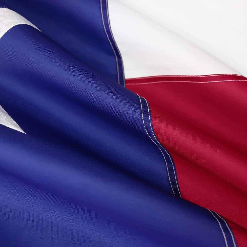 Texas Emblem Outdoor Banner With Embroidered Star