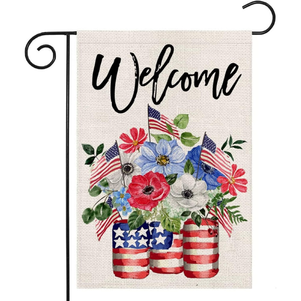 Home Sweet Home Festive 4th Of July Garden Flag
