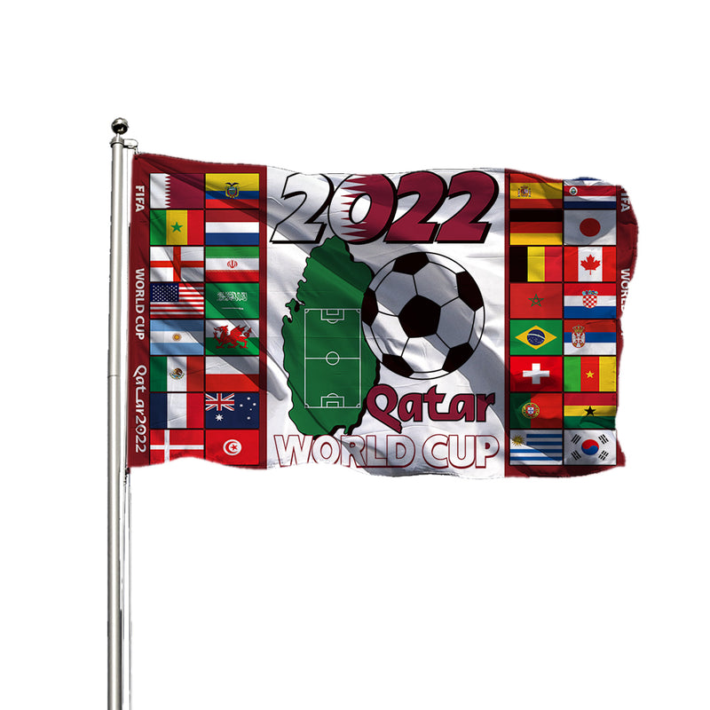 2022 Qatar World Cup Flag