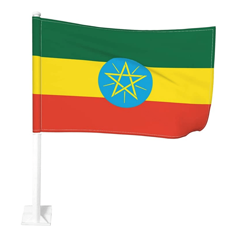 Ethiopia Car Window-Mounted Flag