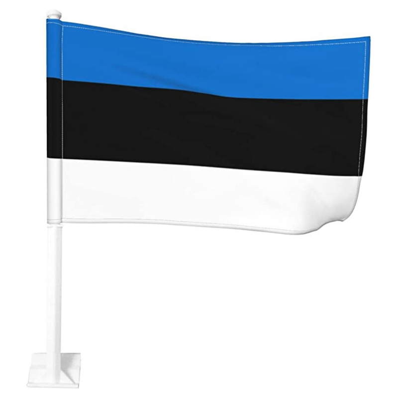 Estonia Car Window Mounted Flag
