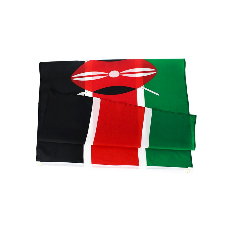 Kenyan Flag, Country Flags, Fade Proof Polyester UV Resistant, Republic of Kenya Flag 90X150cm