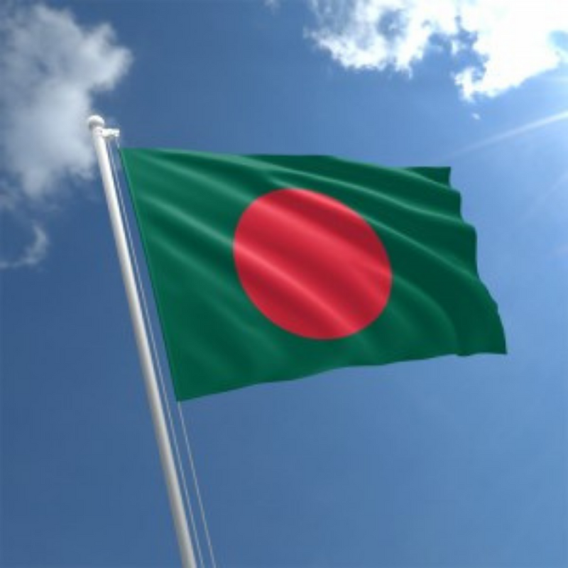 Bangladesh Flag, Country Indoor Outdoor, Stain Proof UV Protected, Bangladeshi National Flags Polyester 60X90cm