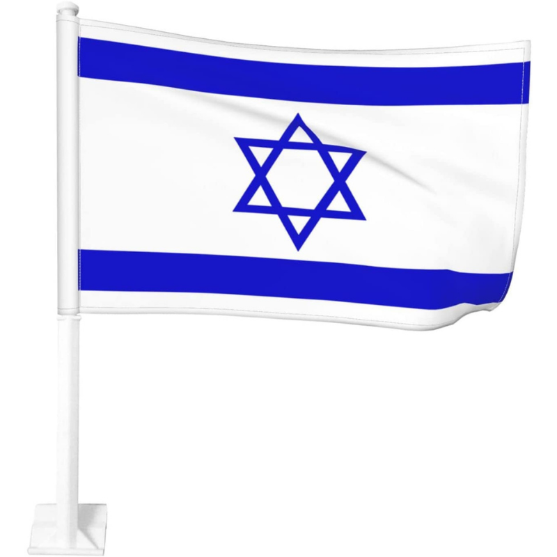 Israel Car Window Mounted Flag