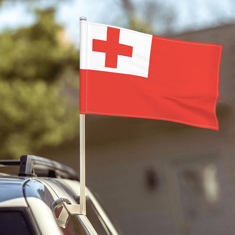 Tonga Car Window Mounted Flag