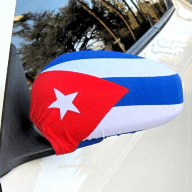 Cuba Car Side Mirror Flag