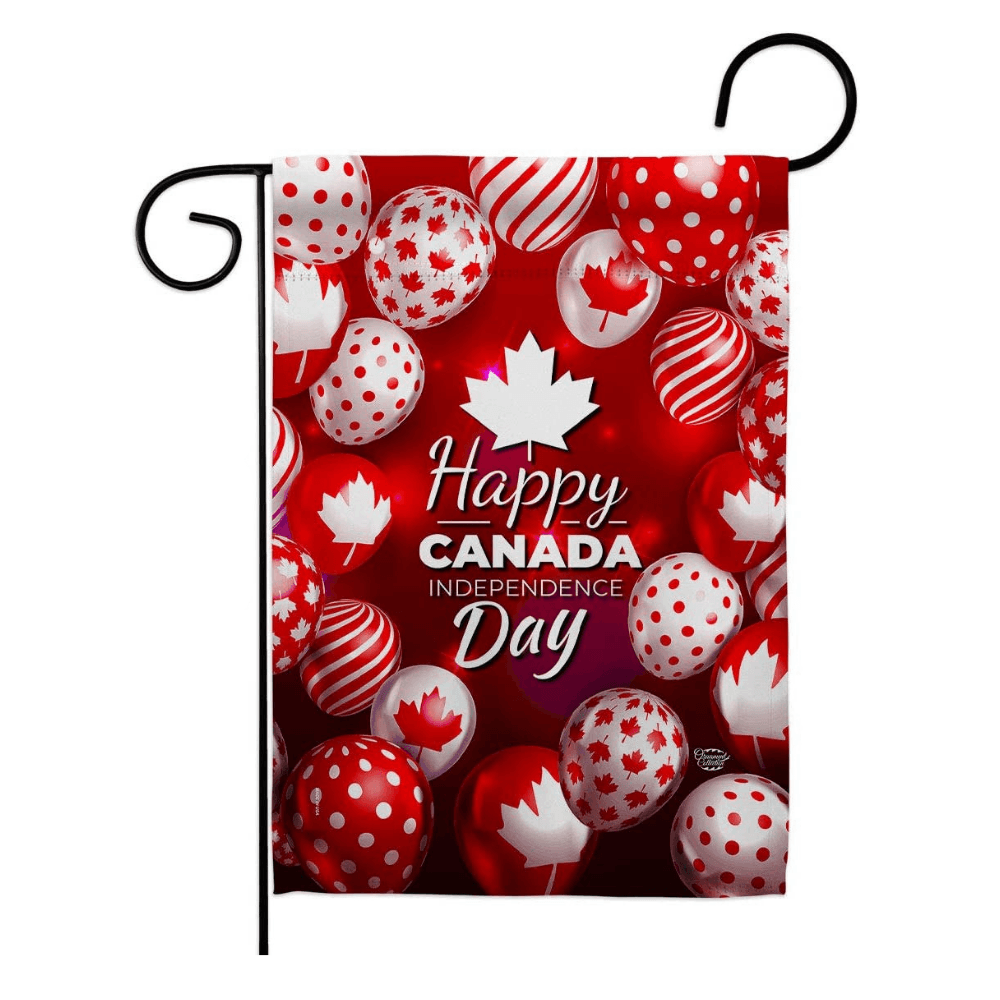 Happy Canada Day Garden Flag Provinces Canadian Ornament Collection 