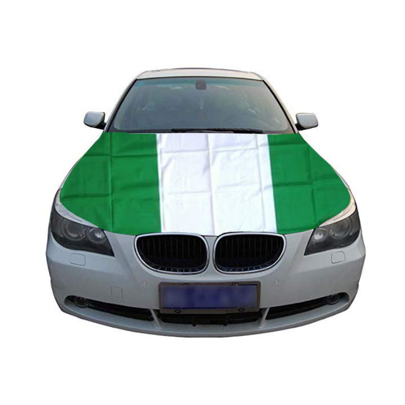 Nigeria Flag Car Hood Cover
