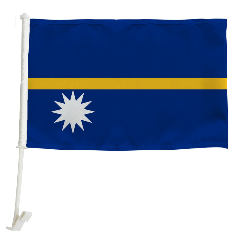 Nauru Car Window Mounted Flag