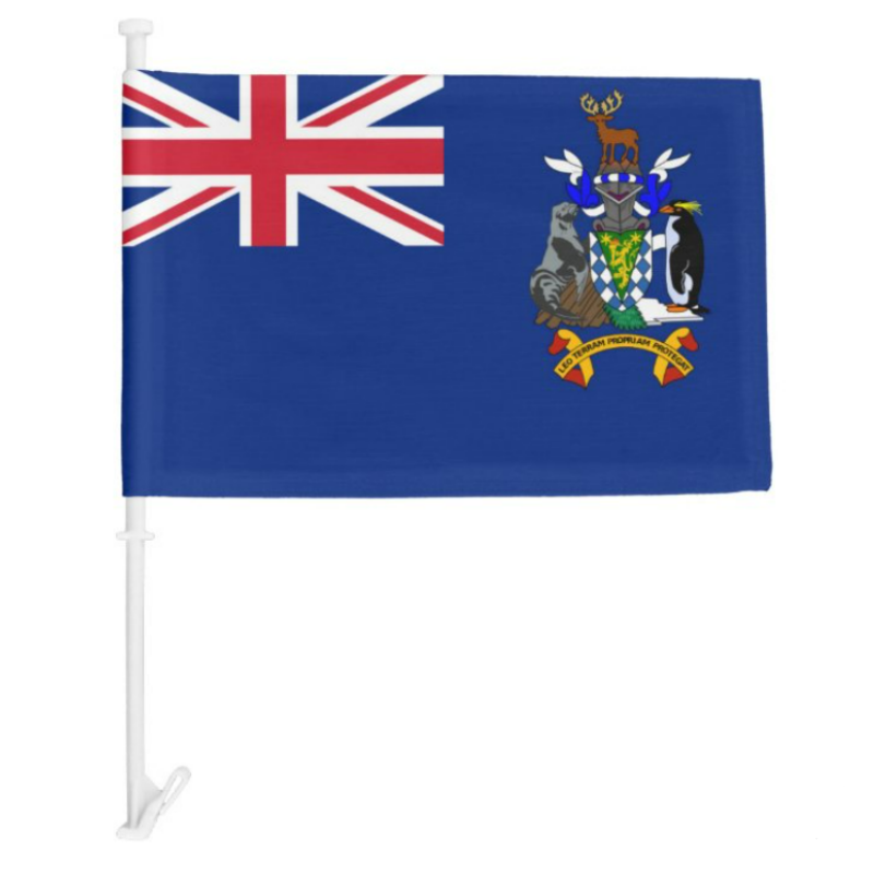 South Georgia And The South Sandwich Islands Car Window Mounted Flag 