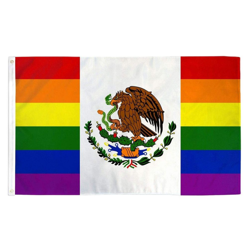Mexican Rainbow Pride Flag
