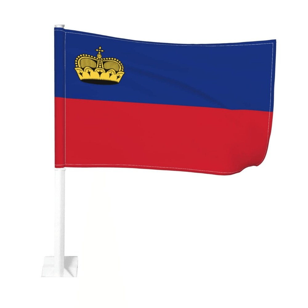 Liechtenstein Car Window Mounted Flag For Decor And Patriotism