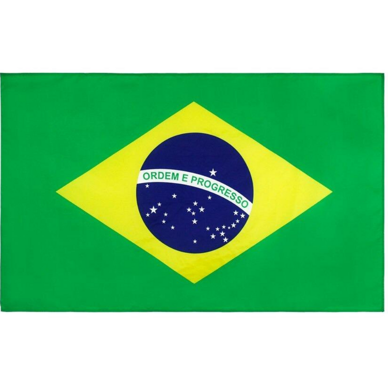 Brazilian Flag, Double Stitched, Green Yellow Blue UV and Fade Resistant, National Flag Polyester 90X150cm