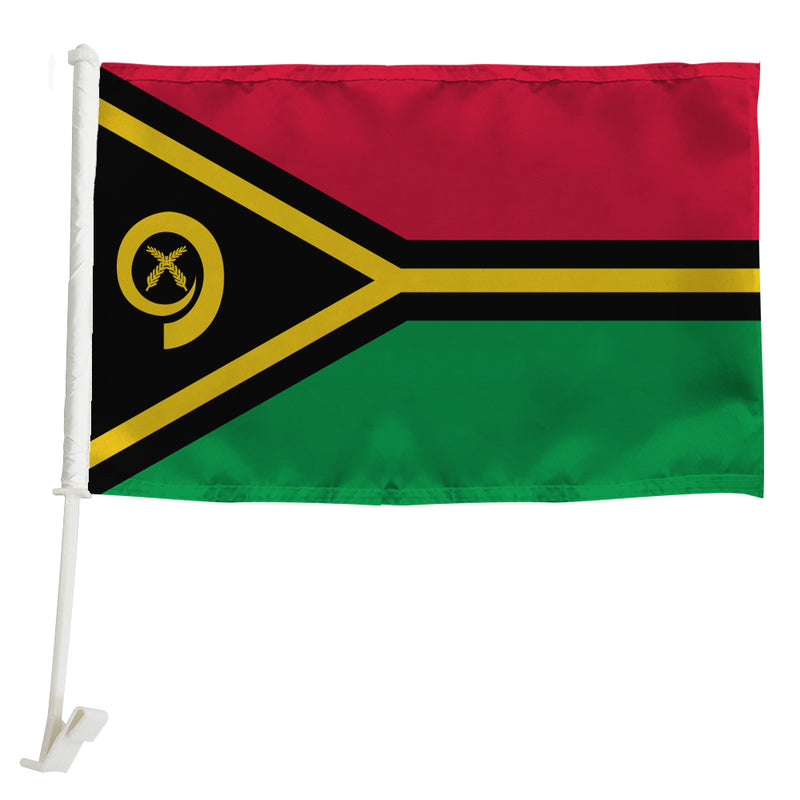 Vanuatu Car Window Mounted Flag