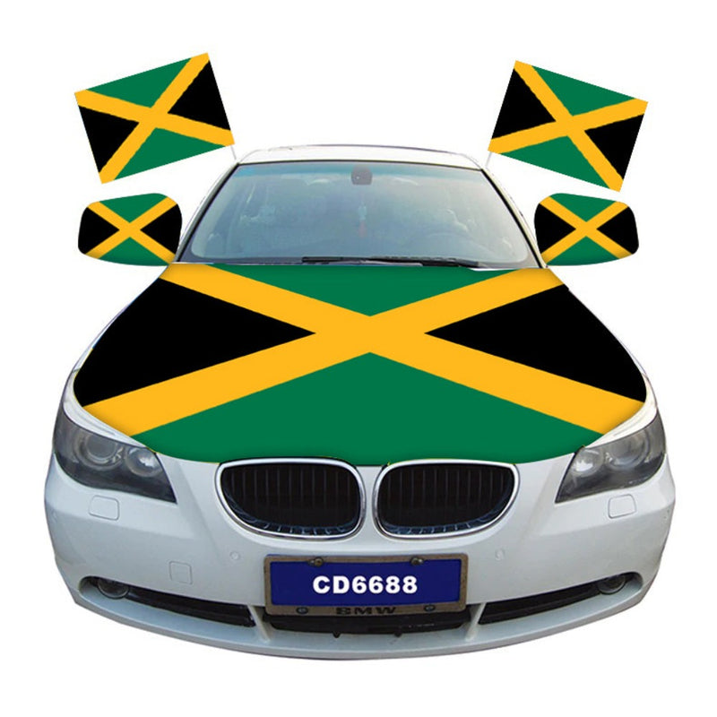Jamaica Car Hood Cover Flag