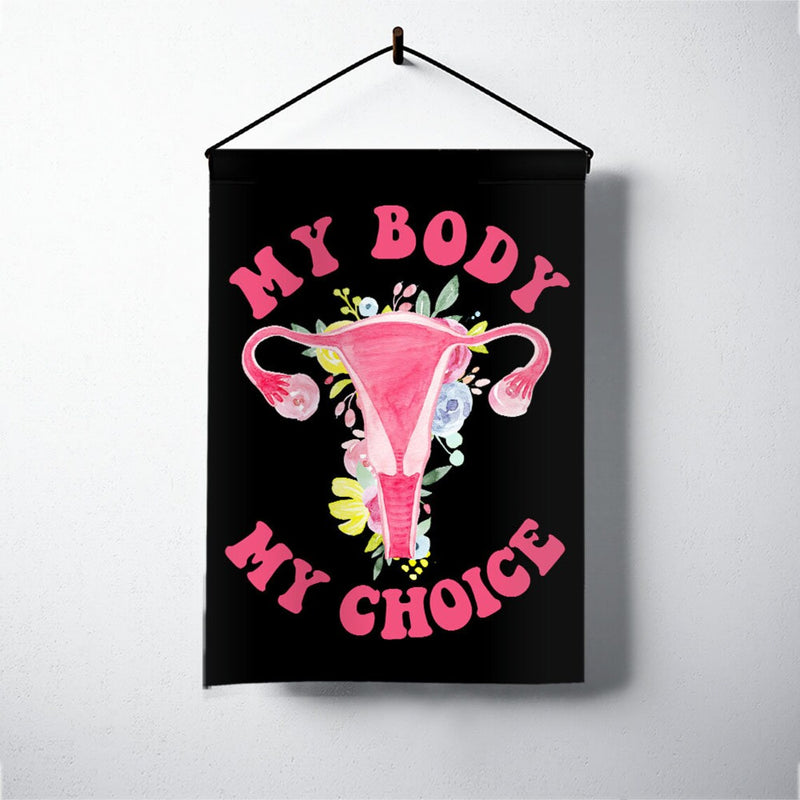 My Body My Choice Double-Sided Flag Roe V Wade Reproductive Rights Flag