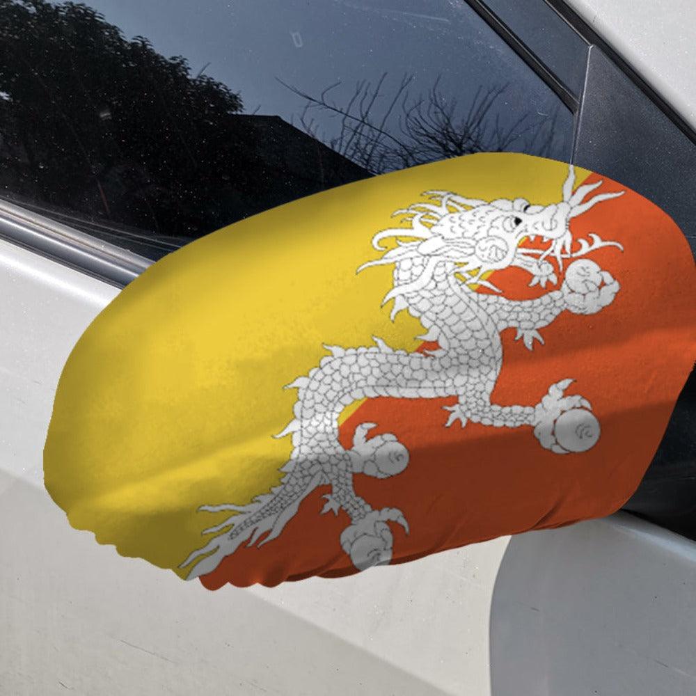 Bhutan Car Side Mirror Flag Polyester Mirror Covers For Vehicles