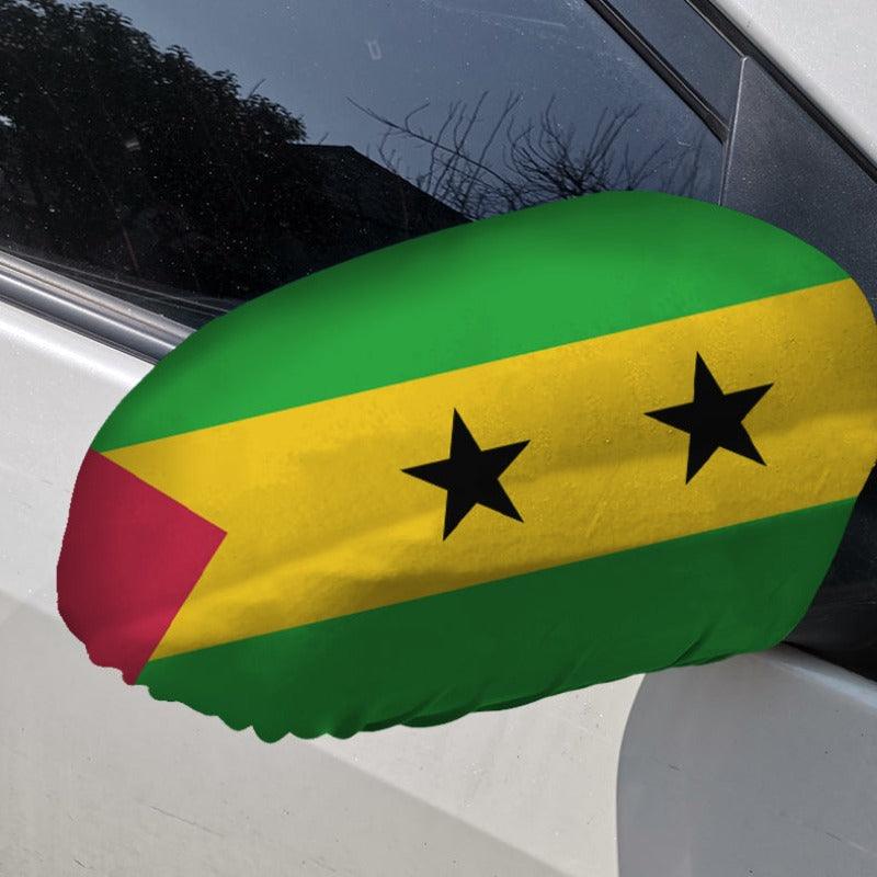 Sao Tome Side-Mirror Flag – Car Side Mirror Flag for Vehicles