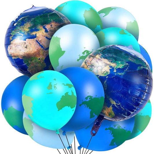 Globe Themed Balloons For Travel And Decorations