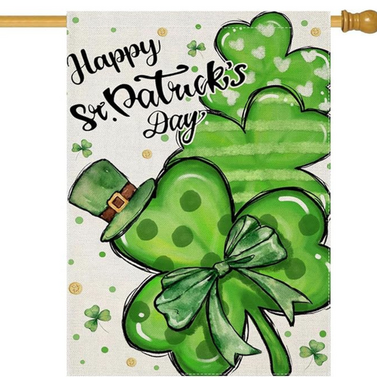 Happy St Patricks Day House Flags