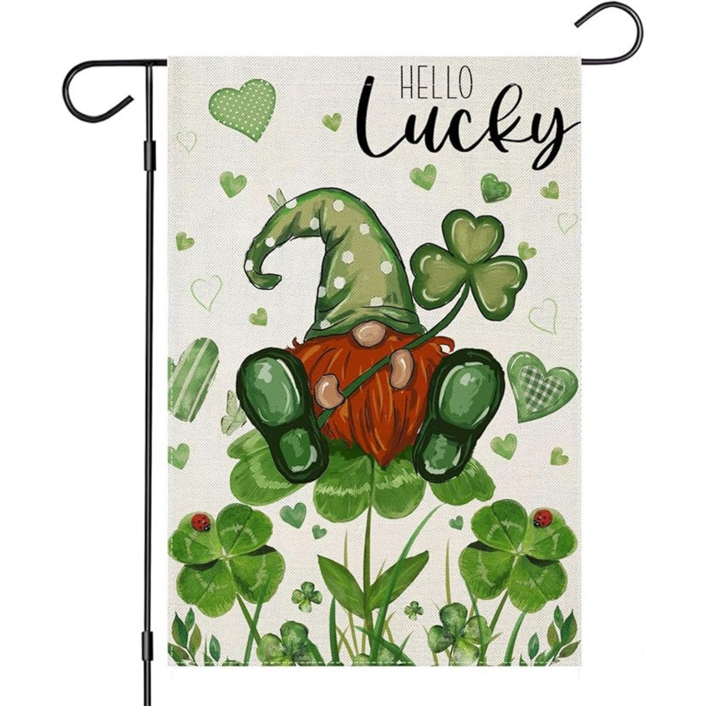 Welcome Shamrocks Garden Flags