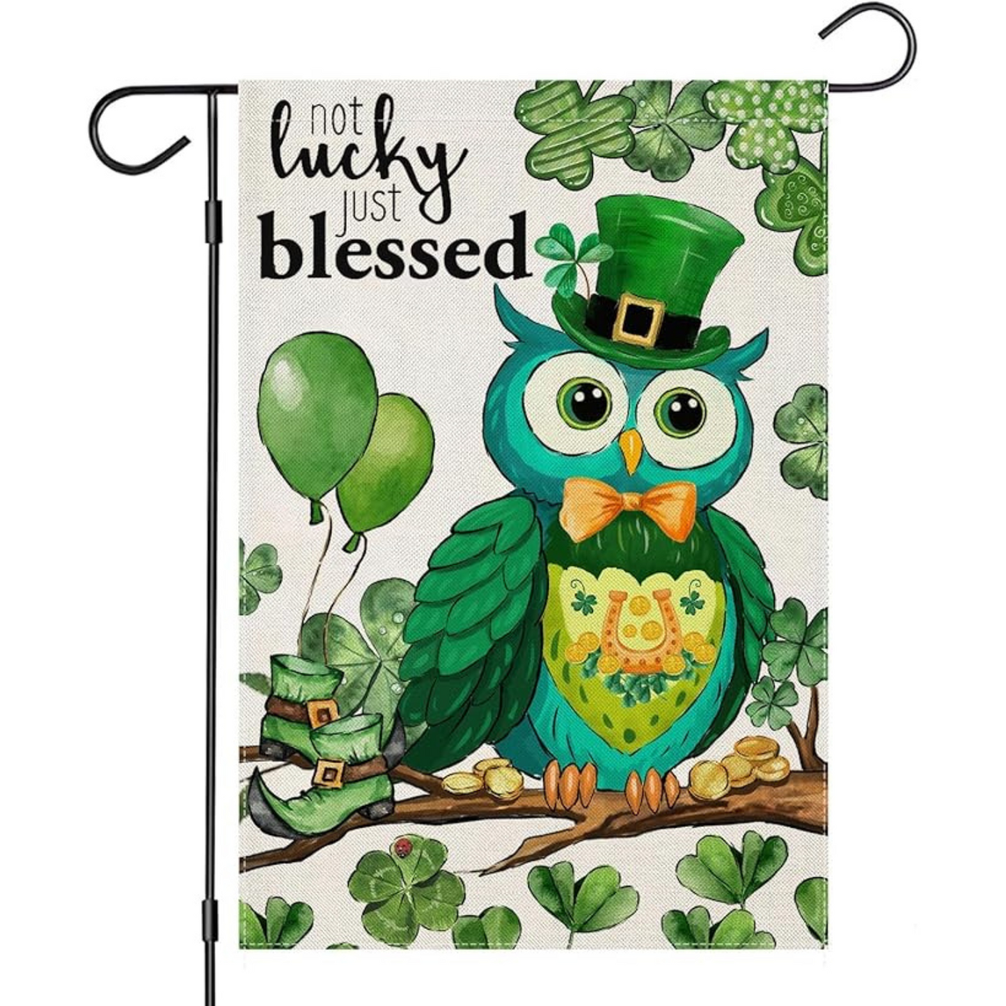 Welcome Shamrocks Garden Flags