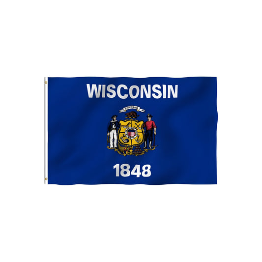 Wisconsin State Flag For Various Displays