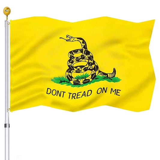 Embroidered Dont Tread On Me Flag Double Sided Heavy Duty