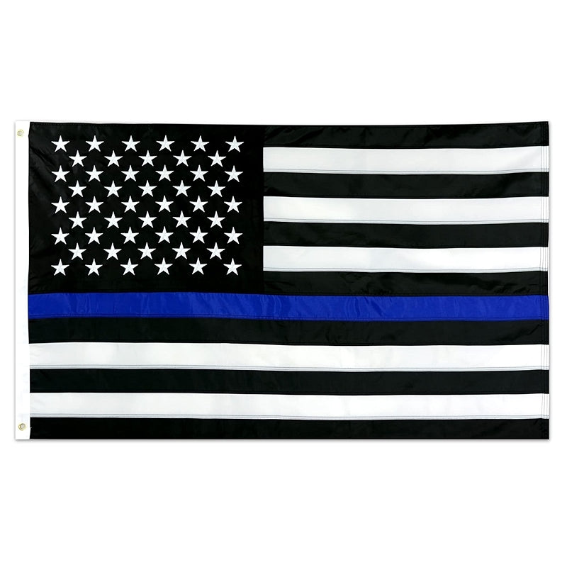 Thin Blue Line Flag 5x8 Ft Heavy Duty Nylon