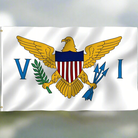 US Virgin Islands Flag - With Brass Grommets and Durable Polyster