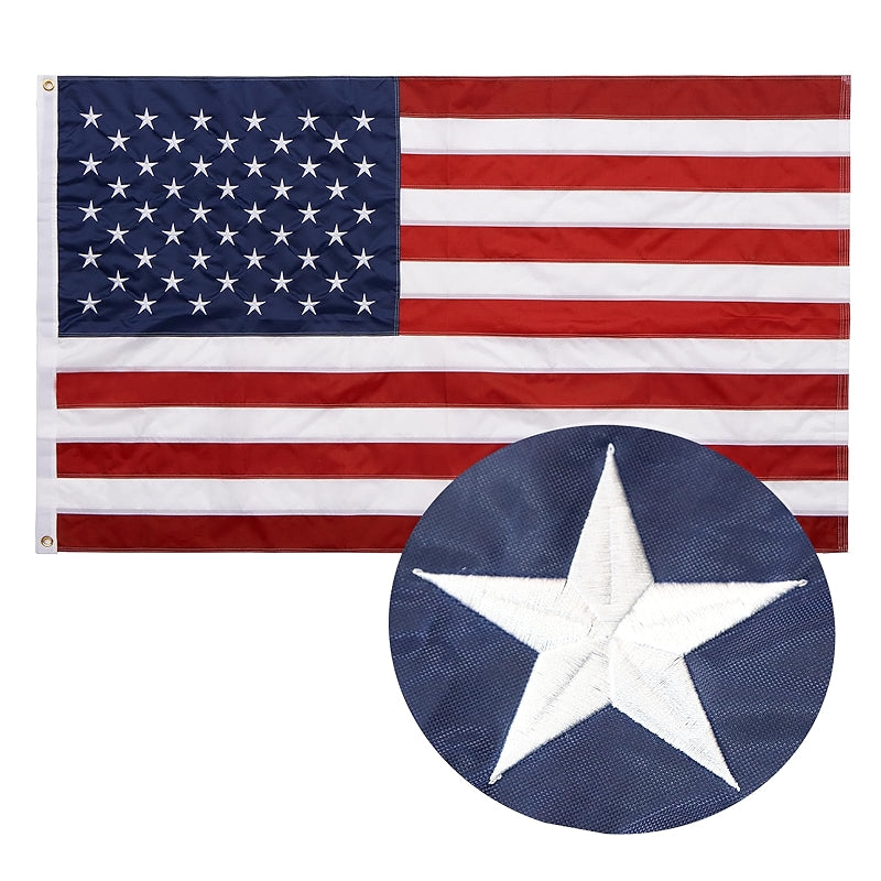 American Flag 5x8 Foot Heavy Duty Water Resistant Polyester