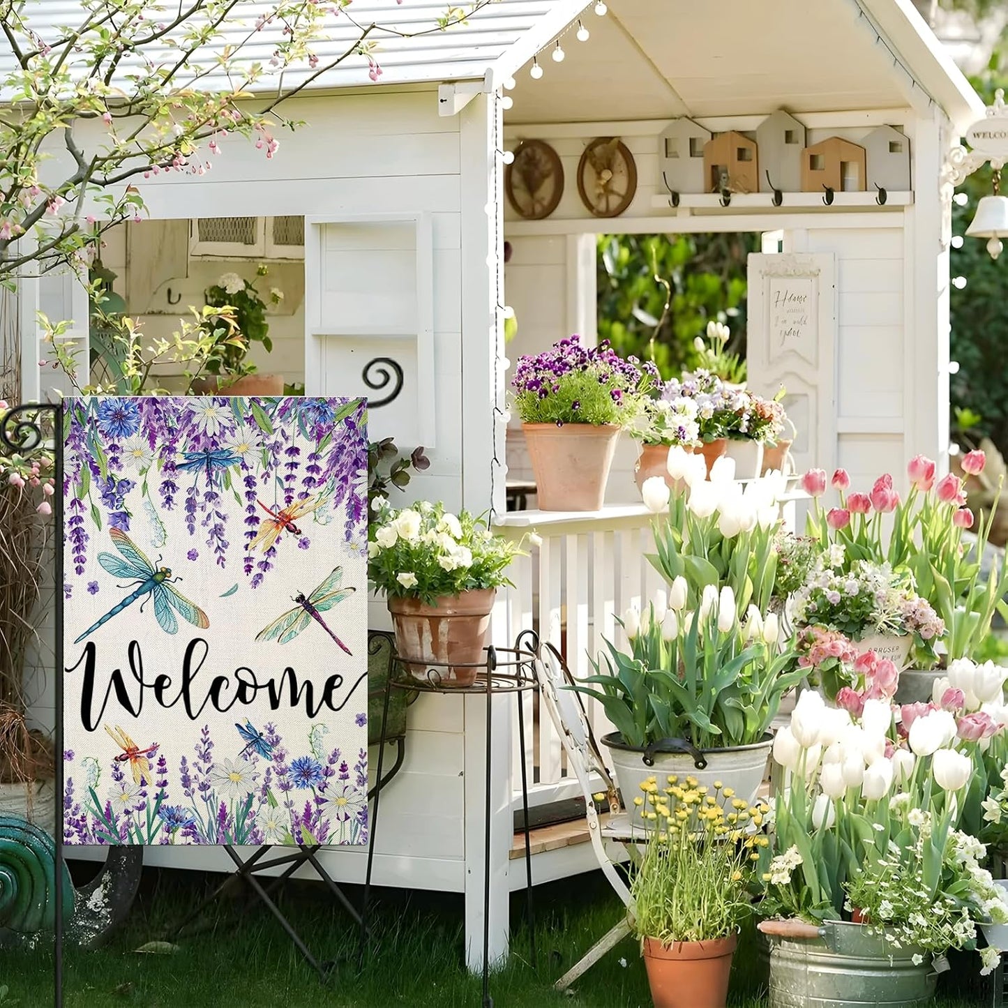 Welcome Garden Flag For Outdoor Decoration