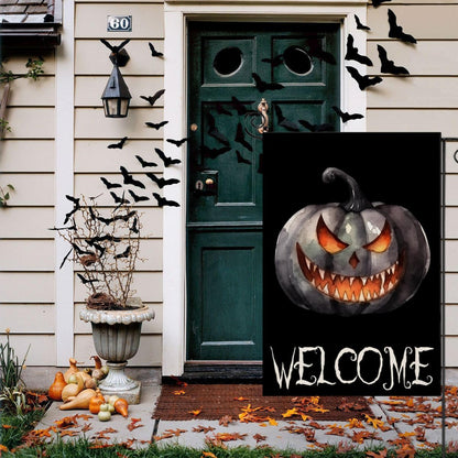 Halloween Pumpkin Printed Garden Flag For Yard Decor