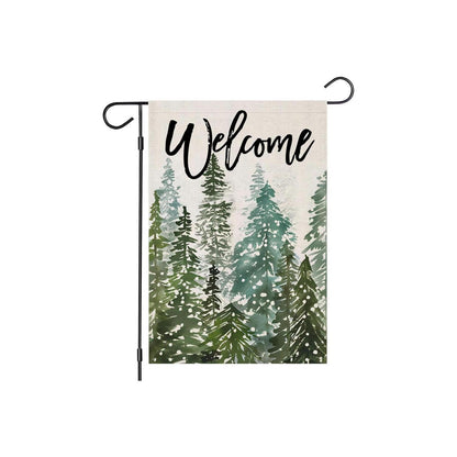 Welcome Printed Flag For Outdoor Decor