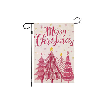 Christmas Tree Printed Flag For Seasonal Decoration