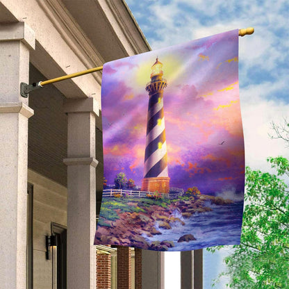 Decorative Lighthouse Printed Flag For Home And Garden