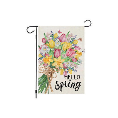 Tulip Flowers Designed Garden Flag