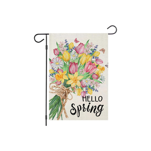 Tulip Flowers Designed Garden Flag