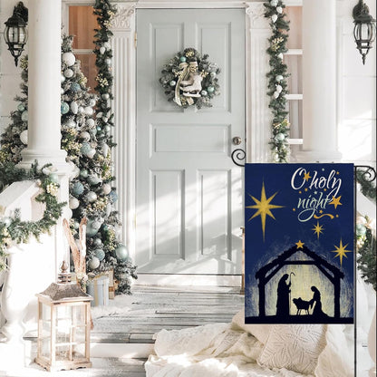 Christmas Night Themed Garden Flag