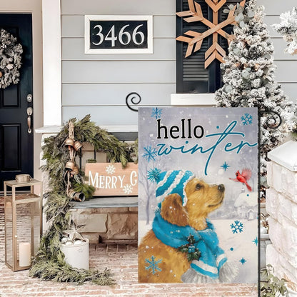 Christmas Themed Flag For Holiday Decoration