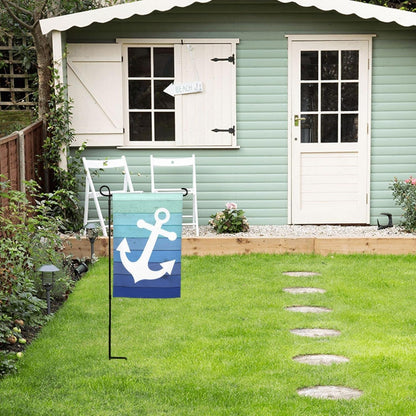 Double Sided Nautical Anchor Garden Flag