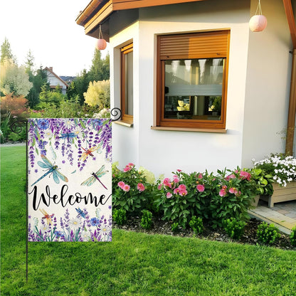 Welcome Garden Flag For Outdoor Decoration