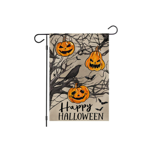 Happy Halloween Printed Garden Flag