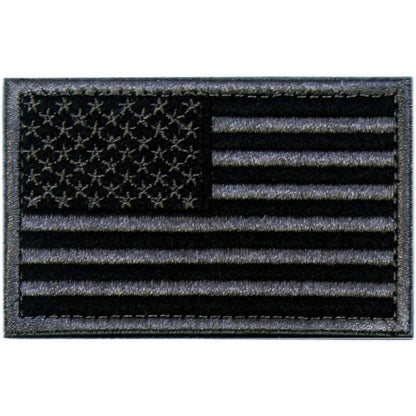Embroidered Flag Patch With Hook And Loop Backing