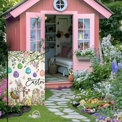 Happy Easter Bunny Garden Flag