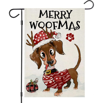 Happy Easter Dachshund Garden Flag
